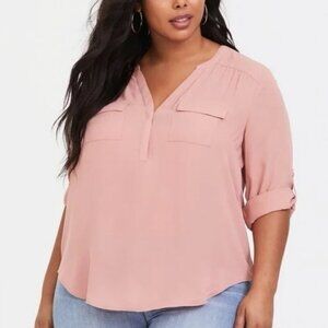 TORRID | Harper 3/4 Sleeve Pullover Blouse Top | Sz. 3X